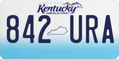 KY license plate 842URA