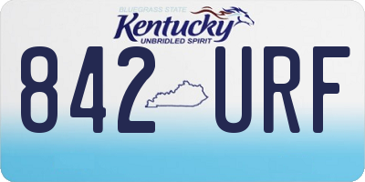 KY license plate 842URF