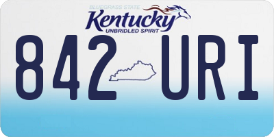KY license plate 842URI