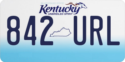 KY license plate 842URL