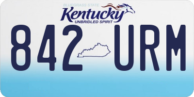KY license plate 842URM