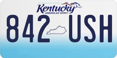 KY license plate 842USH