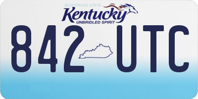 KY license plate 842UTC