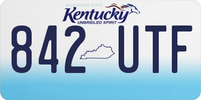 KY license plate 842UTF