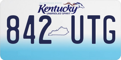 KY license plate 842UTG