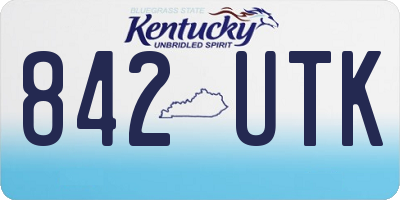 KY license plate 842UTK