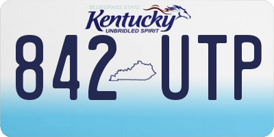 KY license plate 842UTP