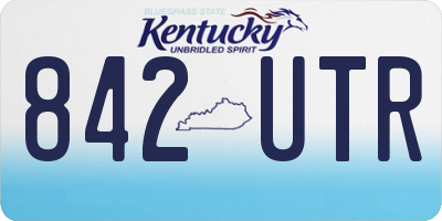 KY license plate 842UTR