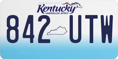 KY license plate 842UTW