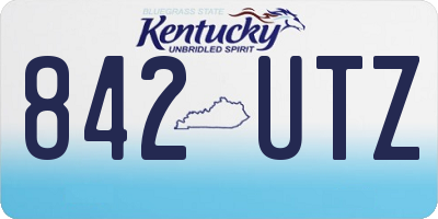 KY license plate 842UTZ