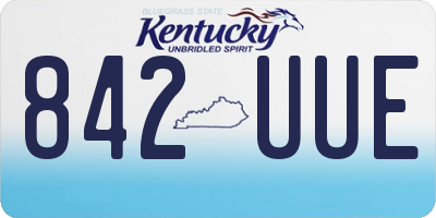 KY license plate 842UUE