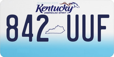 KY license plate 842UUF
