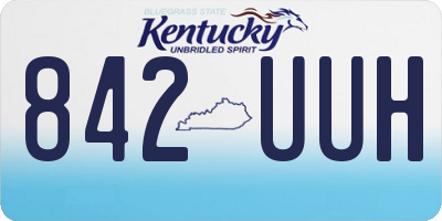 KY license plate 842UUH
