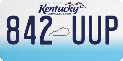 KY license plate 842UUP