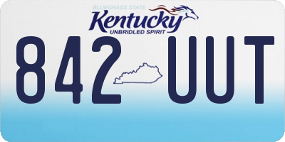 KY license plate 842UUT