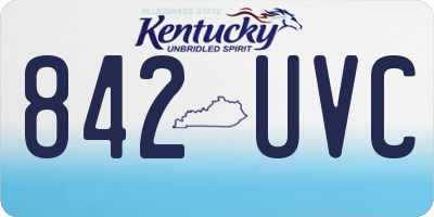 KY license plate 842UVC