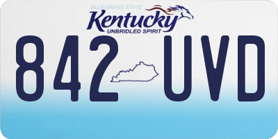 KY license plate 842UVD