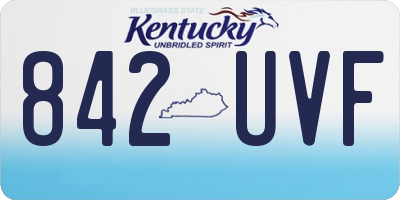 KY license plate 842UVF