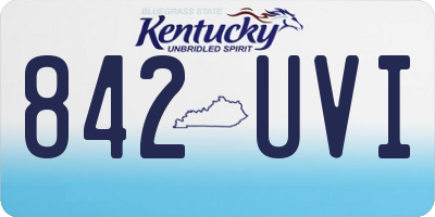 KY license plate 842UVI