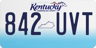 KY license plate 842UVT