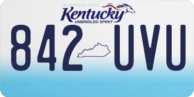 KY license plate 842UVU