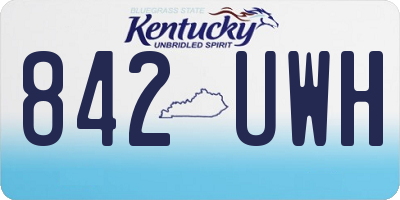KY license plate 842UWH