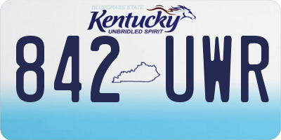 KY license plate 842UWR