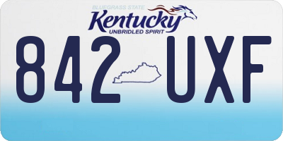 KY license plate 842UXF