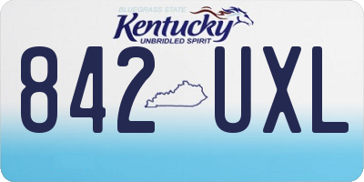 KY license plate 842UXL