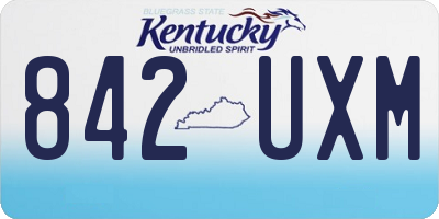 KY license plate 842UXM