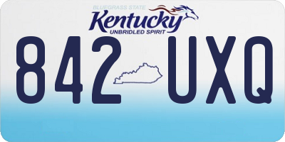 KY license plate 842UXQ