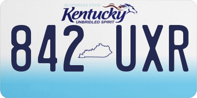 KY license plate 842UXR