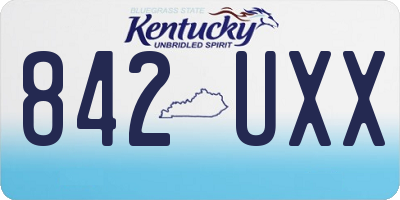 KY license plate 842UXX