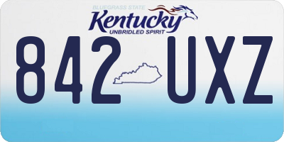 KY license plate 842UXZ