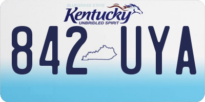 KY license plate 842UYA