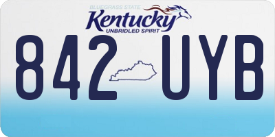 KY license plate 842UYB