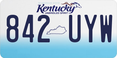 KY license plate 842UYW