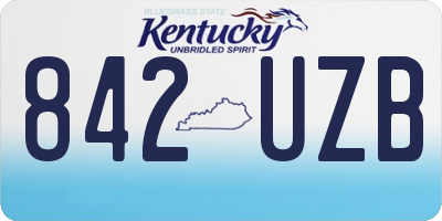 KY license plate 842UZB