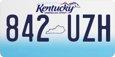 KY license plate 842UZH