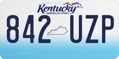 KY license plate 842UZP