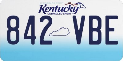KY license plate 842VBE