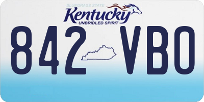 KY license plate 842VBO