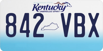 KY license plate 842VBX