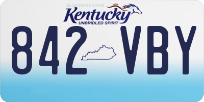 KY license plate 842VBY