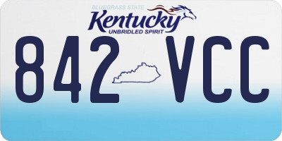 KY license plate 842VCC