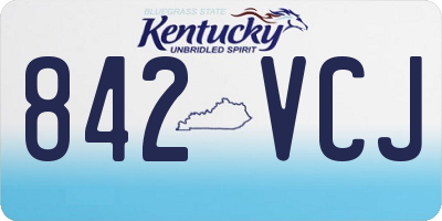 KY license plate 842VCJ