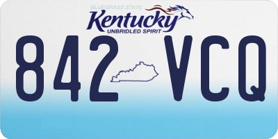 KY license plate 842VCQ