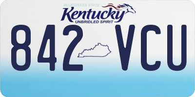 KY license plate 842VCU