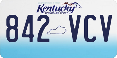 KY license plate 842VCV