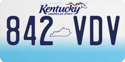 KY license plate 842VDV